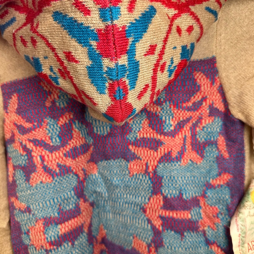 Aratta Beige and Multicolor Patterned Cardigan wi… - image 10